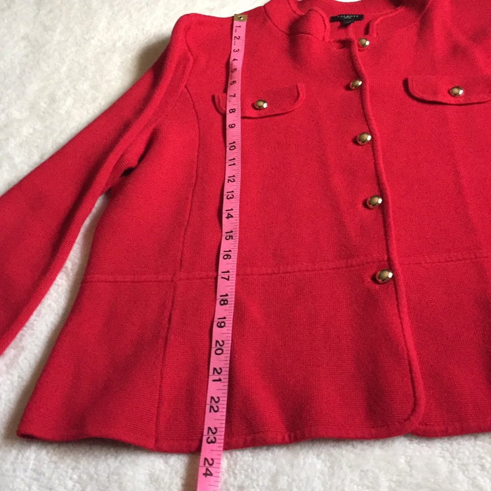 Talbots Stand Collar Sweater Jacket - image 6